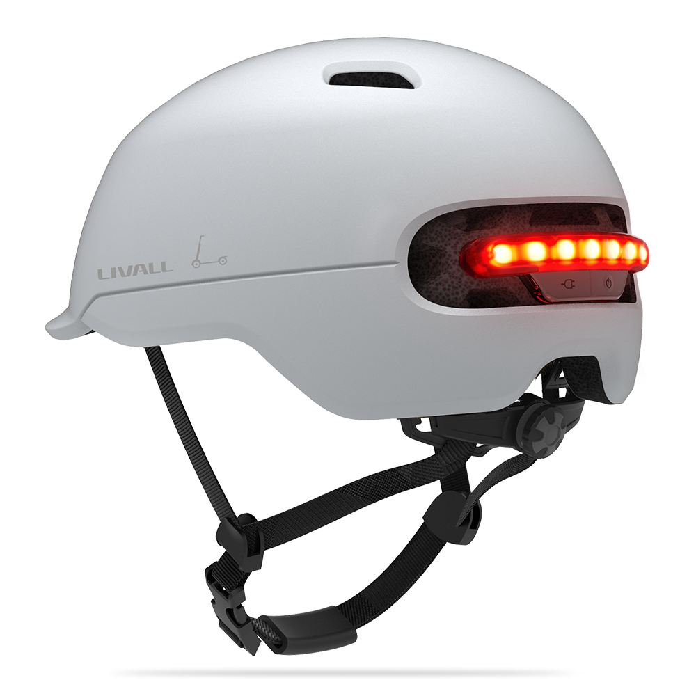 LIVALL  C20 urban white smart helmet with brake warning led